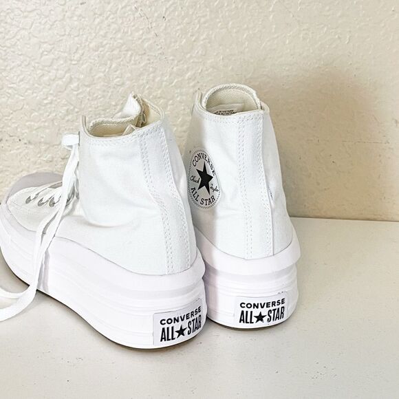 Converse All Star Hi platform CTAS Lift Hi white Platform Sneakers New in box 7 - Picture 7 of 16